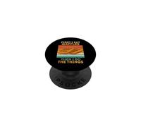 Prima mangio waffle poi faccio le cose waffle vintage PopSockets PopGrip Adesivo