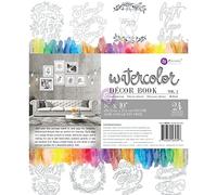 Prima Marketing Libro da colorare Vol. 2 Decorazioni ad Acquerello, 24 Fogli, Acrilico, Multicolore, 10.6 x 7.9 x 0.48 cm