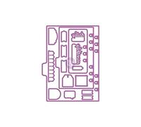 Prima Marketing Metal Dies-Shapes 1 My Prima Planner, Fustelle in Metallo, Forme 1, Embellishment