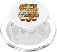 Prima sono venuti per gli immigrati che ho parlato contro il fascismo PopSockets PopGrip per MagSafe