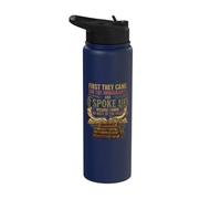 Prima sono venuti per gli immigrati che ho parlato dei diritti umani Stainless Steel Insulated Water Bottle