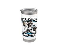 Prima Un Caffè, Poi Jiu-jitsu: Caffè E Bjj Bicchiere termico in acciaio inox doppia parete