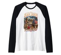 Prima Volta' A San Juan Porto Rico Maglia con Maniche Raglan