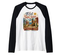 Prima Volta' a San Juan Puerto Rico Adventure Maglia con Maniche Raglan