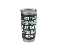 Prima Volta Grammy Lasciate che il Spoiling Begin Orgoglioso Nonna Bicchiere termico in acciaio inox doppia parete