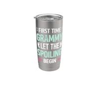 Prima Volta Grammy Lasciate che il Spoiling Begin Orgoglioso Nonna Bicchiere termico in acciaio inox doppia parete