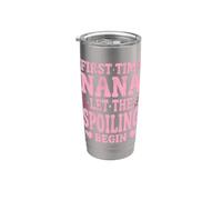 Prima Volta Nana Lasciate che il Spoiling Begin Orgoglioso Nonna Bicchiere termico in acciaio inox doppia parete