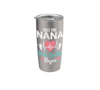 Prima Volta Nana Lasciate che il Spoiling Begin Orgoglioso Nonna Bicchiere termico in acciaio inox doppia parete