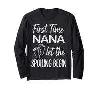 Prima Volta Nana Lasciate Che Il Spoiling Begin Orgoglioso Nonna Maglia a Manica