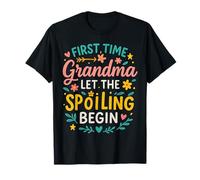 Prima Volta Nonna Lasciate che il Spoiling Begin Divertente Nonna 1st Maglietta