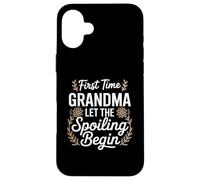 Prima Volta Nonna Spoiling Begins Floreale Custodia per iPhone 16 Plus