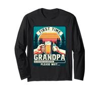 Prima Volta Nonno, Nuovo Futuro Aspettando Nonno di Essere Maglia a Manica