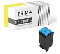 PRIMA4 - MX-C30GTC Ciano Toner Compatibile con Stampante Sharp MX-C250F, MX-C300 Series, MX-C300P, MX-C300W, MX-C301W -6k Pagine