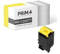 PRIMA4 - MX-C30GTY Giallo Toner Compatibile con Stampante Sharp MX-C250F, MX-C300 Series, MX-C300P, MX-C300W, MX-C301W -6k Pagine
