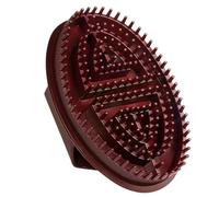 Primabiotic - Spazzola massaggiante per il viso, in legno di quercia e capelli di capra, in silicone, leggera, ergonomica, rilassante, per doccia e casa