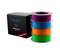 PrimaCreator EasyPrint PLA Value Pack Neon - 1,75 mm - 4 x 500 g (Total 2 kg) - blu neon, verde neon, arancione neon, viola fluo