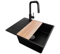 PRIMAGRAN Lavandino da Cucina al Mobile 50cm + Rubinetto, 62x50cm