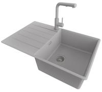 PRIMAGRAN Lavandino da Cucina al Mobile 50cm + Rubinetto, 78x50cm