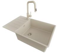 PRIMAGRAN Lavandino da Cucina al Mobile 60cm + Rubinetto, 78x50cm