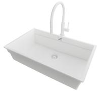 PRIMAGRAN Lavandino da Cucina al Mobile 80cm + Rubinetto, 76x47cm
