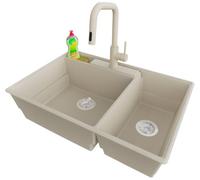 PRIMAGRAN Lavandino da Cucina al Mobile 80cm + Rubinetto, 78x53cm