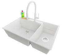PRIMAGRAN Lavandino da Cucina al Mobile 80cm + Rubinetto, 78x53cm