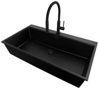 PRIMAGRAN Lavandino da Cucina al Mobile 90cm + Rubinetto, 88x50cm