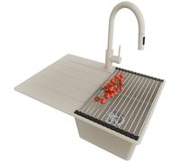 PRIMAGRAN Lavandino da Cucina Beige - Copenhagen Top, 70x50cm