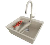 PRIMAGRAN Lavandino da Cucina Beige - Oslo Max Level, 58x53cm