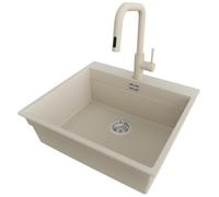 PRIMAGRAN Lavandino da Cucina Beige - Oslo Max Level, 58x53cm