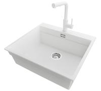 PRIMAGRAN Lavandino da Cucina Bianco - Oslo Max Level, 58x53cm