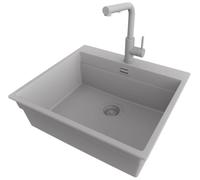 PRIMAGRAN Lavandino da Cucina Tutto Grigio - Oslo Max Level, 58x53cm