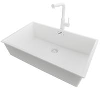 PRIMAGRAN Lavandino sottotop al Mobile 80cm + Rubinetto, 76x47cm