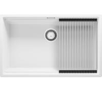 PRIMAGRAN Lavello da Cucina Bianco - Prague Level Slim, 76x47cm