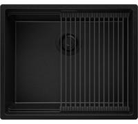 PRIMAGRAN Lavello da Cucina Tutto Nero - Prague Level Slim, 56x47cm