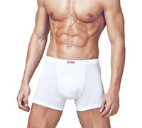PRIMAL 6 Boxer Uomo Cotone Elasticizzato Elastico Interno Art. 3201 (5, Bianco)