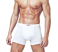 PRIMAL 6 Boxer Uomo Cotone Elasticizzato Elastico Interno Art. 3201 (7, Bianco)