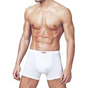 PRIMAL Boxer Uomo - Slip Uomo Offerta 4 Pezzi in Cotone Elasticizzato Taglie Maxi CONFORMATO (4 Boxer Bianchi, 5XL)
