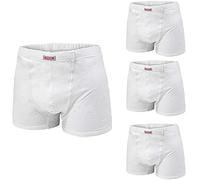 PRIMAL Boxer Uomo - Slip Uomo Offerta 4 Pezzi in Cotone Elasticizzato Taglie Maxi CONFORMATO (Boxer Bianco, 5XL/60)