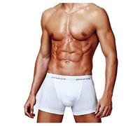 Primal N. 3 Boxer Uomo in Cotone BIELASTICO Soft Colore Bianco con Elastico PARLATO