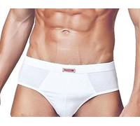 PRIMAL N. 6 Slip Uomo in Cotone BIELASTICO Soft Elastico RIBATTUTO Tinta Unita Bianco