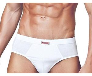 PRIMAL N. 6 Slip Uomo in Cotone BIELASTICO Soft Elastico RIBATTUTO Tinta Unita Bianco