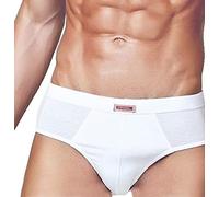 PRIMAL Slip Uomo Cotone Elasticizzato, Offerta 6 e 12 Pezzi, Mutande Uomo Bianche e Colorate Intimo Uomo Traspirante Art. 80232200 (6 Pezzi.Bianco, 8)