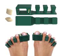 PrimalStep APEX - Separatori per dita dei piedi regolabili, più spessi e più resistenti, raccomandati dai medici, si allungano per adattarsi, confezione da 4 pezzi regolabili (1 paio taglia S/M e 1