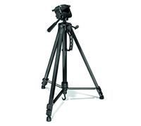Primaphoto PHKP002 Kit Fotografico, Treppiede con 3 Sezioni Telescopiche, Chiusure a Leva, 160 cm, Nero/Antracite