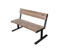 Primario Grande Panchina da Esterno Resistente alle Intemperie - Panca da Giardino in Legno di Abete Scandinavo Levigato, Metallo Verniciato a Polvere - Capacità di 350kg (BostonII Mogano 200 cm,CE)