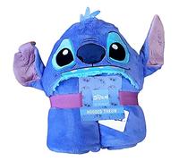 Primark Limited - Coperta in pile con cappuccio e orecchie Disney Lilo & Stitch