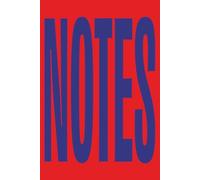 Primary Blue & Red Contrast Journal: Aesthetic "The Moment" 6" x 9" Lined Notebook