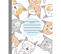 Primary Composition Book Grades K-2, 8x10 55 Pages/110 Sheets: Handwriting Practice Paper Adorable Pink Hair Mermaid Ready for School. Blank ... Kindergarten to 2nd Grade Elementary Students