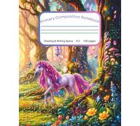 Primary Composition Notebook K-2: Draw and Write Journal for Grades K-2 With Picture Space and Magical Unicorn Cover